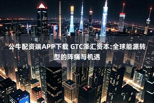 公牛配资端APP下载 GTC泽汇资本:全球能源转型的阵痛与机遇