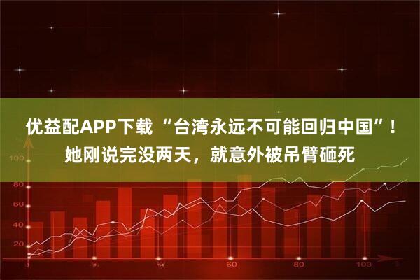 优益配APP下载 “台湾永远不可能回归中国”！她刚说完没两天，就意外被吊臂砸死