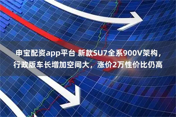 申宝配资app平台 新款SU7全系900V架构，行政版车长增加空间大，涨价2万性价比仍高