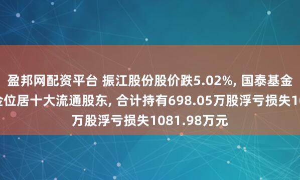 盈邦网配资平台 振江股份股价跌5.02%, 国泰基金旗下4只基金位居十大流通股东, 合计持有698.05万股浮亏损失1081.98万元